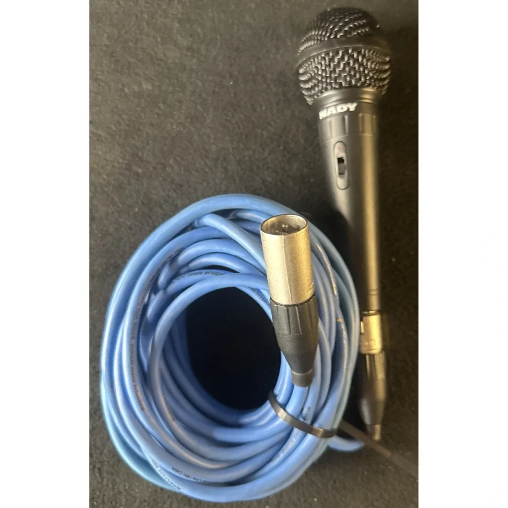 Nady Starpower SP-1 Dynamic Cable Microphone Tested PLUS 25 FT. Mic CABLE.